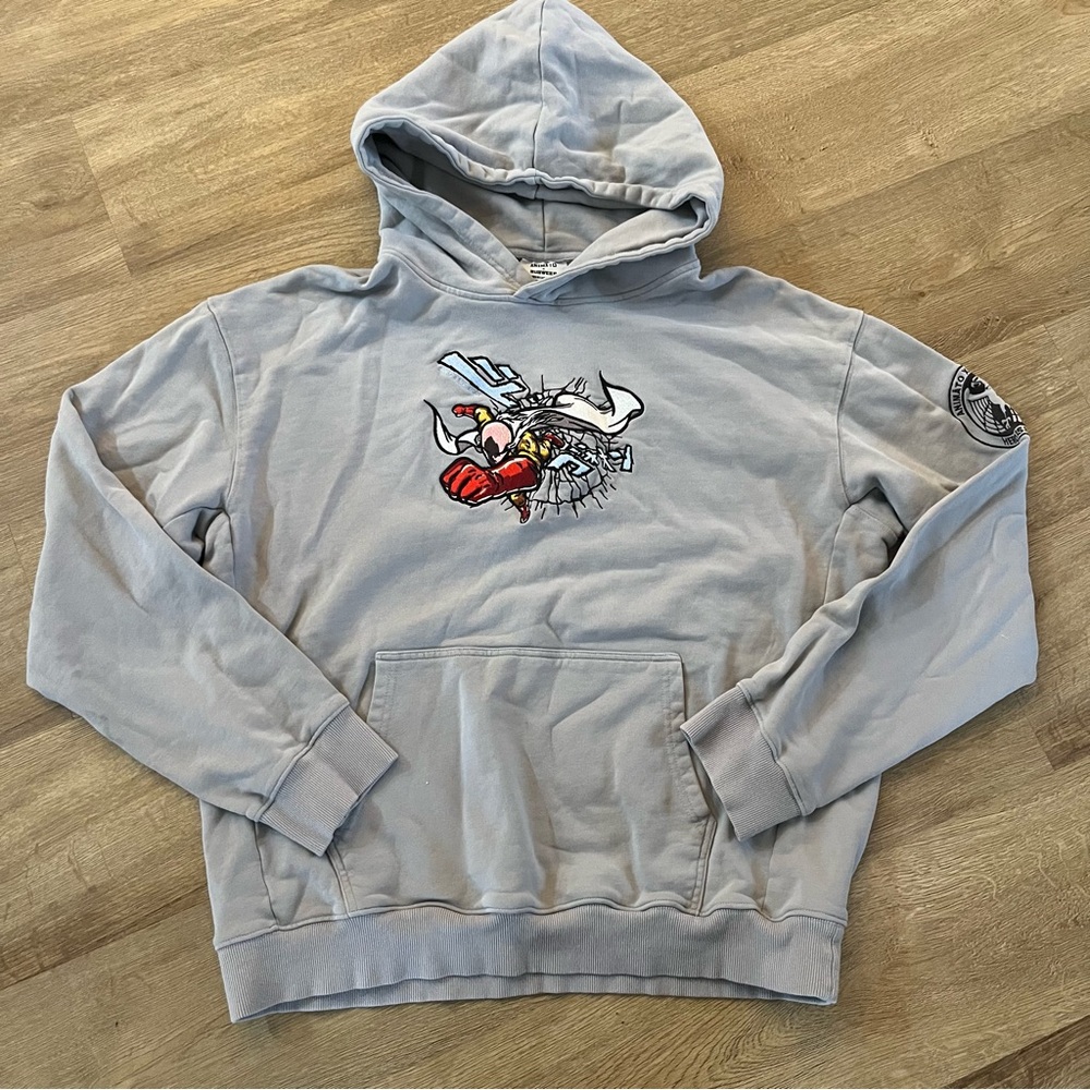 Rare Animato x Susweeb Saitama One Punch Man Anime Manga Hoodie Sweatshirt - Picture 1 of 9